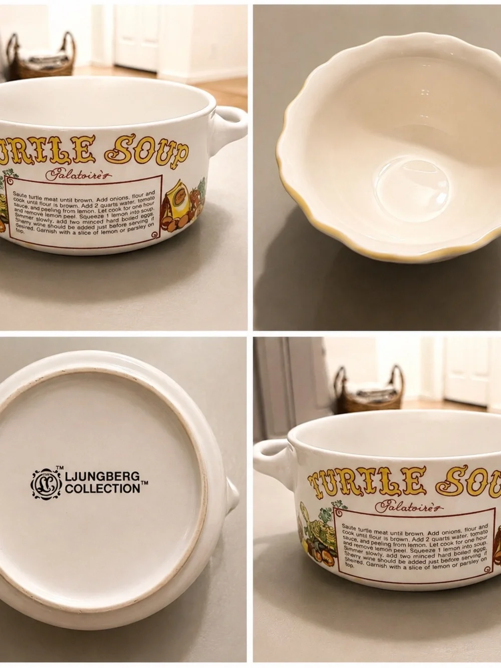 Vintage 1978 Ljungberg Collection soup bowl
